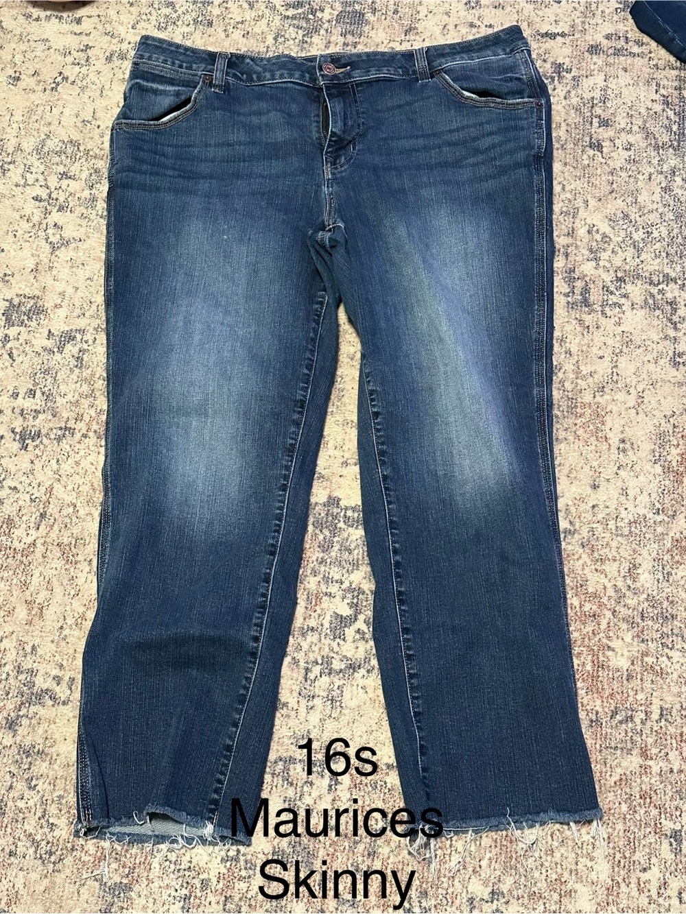 Maurices Women's Blue Skinny Jeans - Size 16